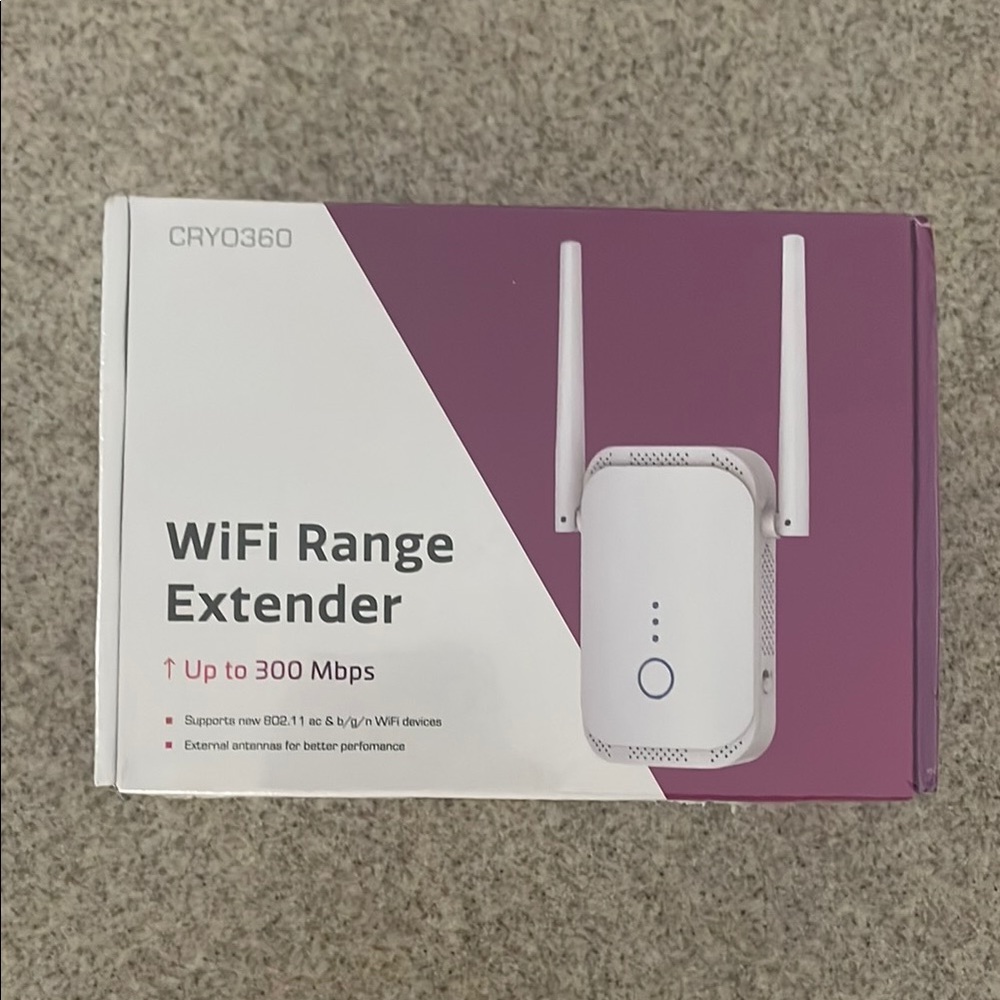 .White WiFi Range Extender